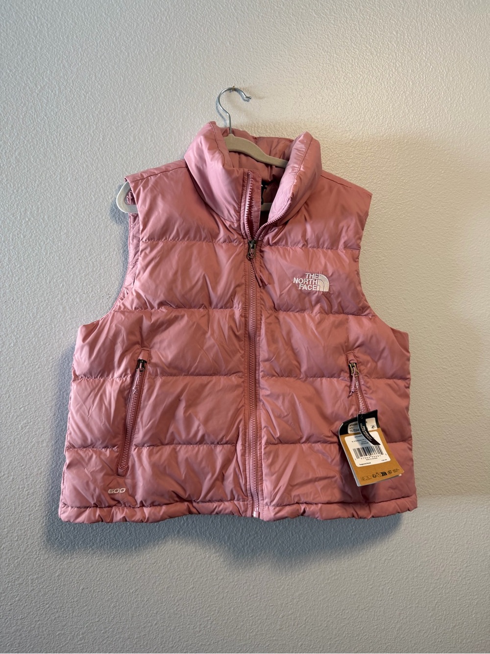 The North Face Women's Rose Pink Quilted Down Vest